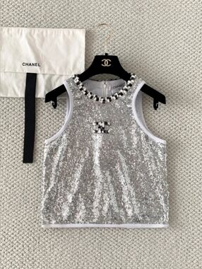 chanel sequin top